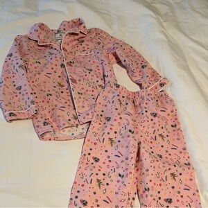 Petite Plume - 4T Twill Pajama Set in Vintage Sweets